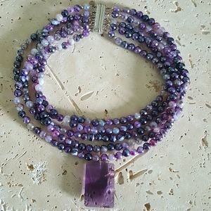 Amethyst Multi Choker